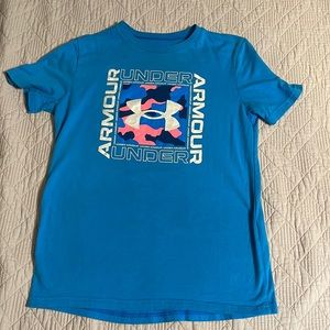 Blue under armour t shirt